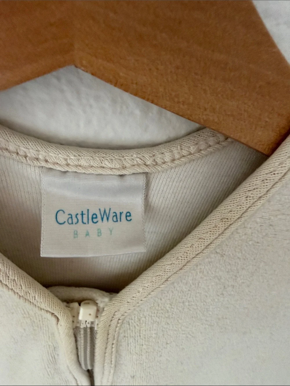 CastleWare SLEEVELESS ORGANIC COTTON FLEECE SLEEPER BAG TOG 2.0 sz L (12-18 mos)